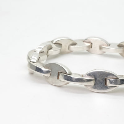 HERMES HERMES Nova Bracelet Bangle Cuff 925 Silver