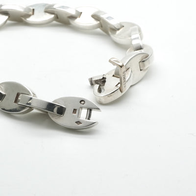 HERMES HERMES Nova Bracelet Bangle Cuff 925 Silver