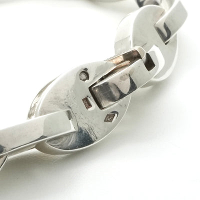 HERMES HERMES Nova Bracelet Bangle Cuff 925 Silver