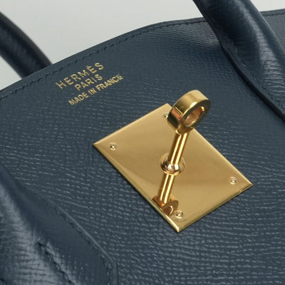 HERMES HERMES Birkin 35 Birkin 35 Bag Tote Bag Epson Navy Navy Navy Navy Navy Gold Hardware Vaugh Epson
