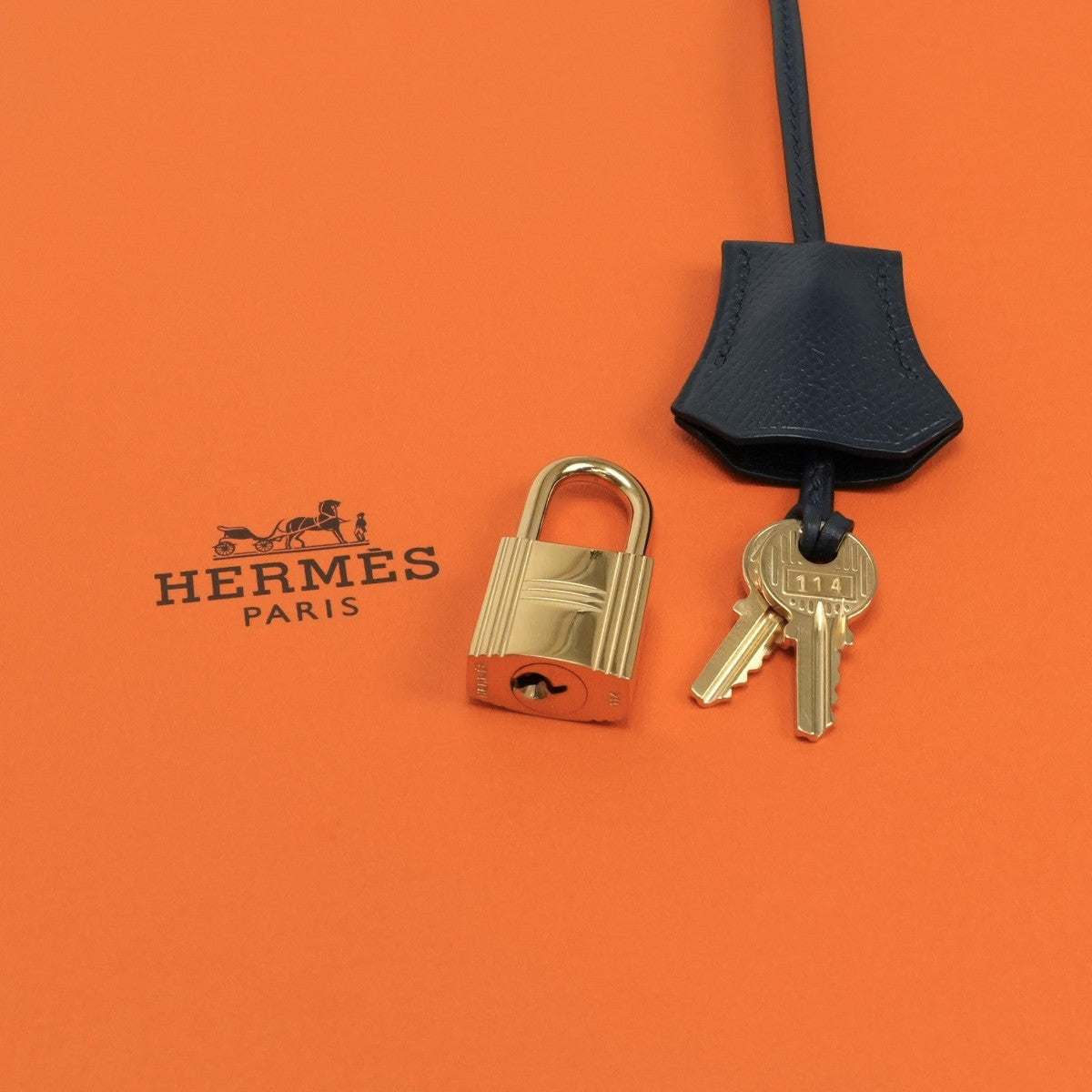 HERMES HERMES Birkin 35 Birkin 35 Bag Tote Bag Epson Navy Navy Navy Navy Navy Gold Hardware Vaugh Epson
