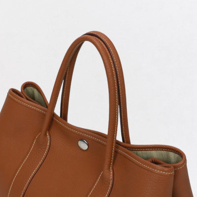 エルメス HERMES ガーデンパーティTPM ガーデンパーティ TPM ガーデンパーティ30 ガーデンパーティー バッグ トートバッグ ネゴンダ ゴールド Gold ブラウン Brown 茶 シルバー金具 ハンドバッグ