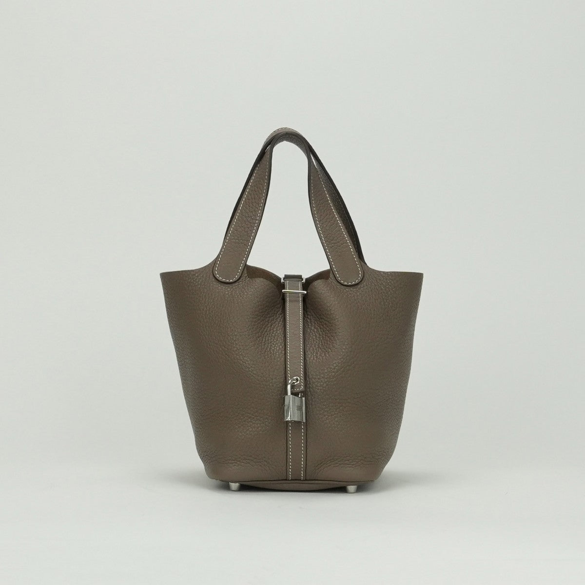 エルメス HERMES ピコタンロックPM ピコタンロック PM ピコタンPM ピコタンロック18 バッグ トートバッグ トリヨンクレマンス エトゥープ Etoupe グレー Gray シルバー金具 ハンドバッグ