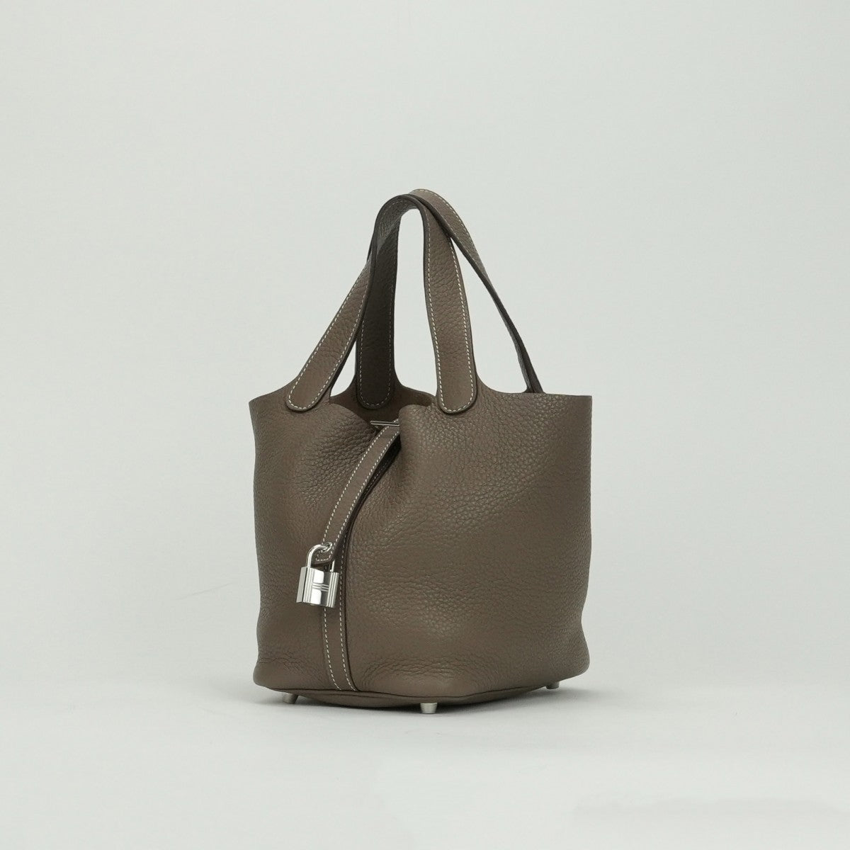 エルメス HERMES ピコタンロックPM ピコタンロック PM ピコタンPM ピコタンロック18 バッグ トートバッグ トリヨンクレマンス エトゥープ Etoupe グレー Gray シルバー金具 ハンドバッグ