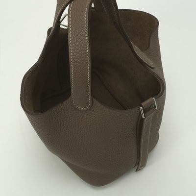 エルメス HERMES ピコタンロックPM ピコタンロック PM ピコタンPM ピコタンロック18 バッグ トートバッグ トリヨンクレマンス エトゥープ Etoupe グレー Gray シルバー金具 ハンドバッグ