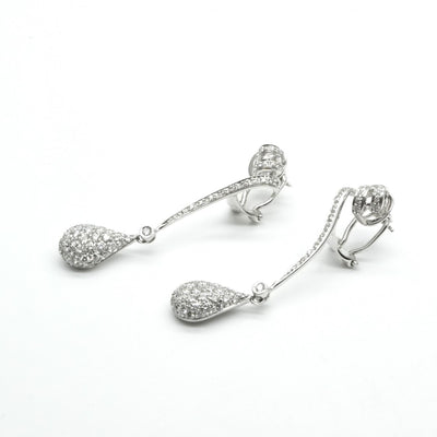 REPOSSI REPOSSI Earrings 750WG Silver White Gold Diamond