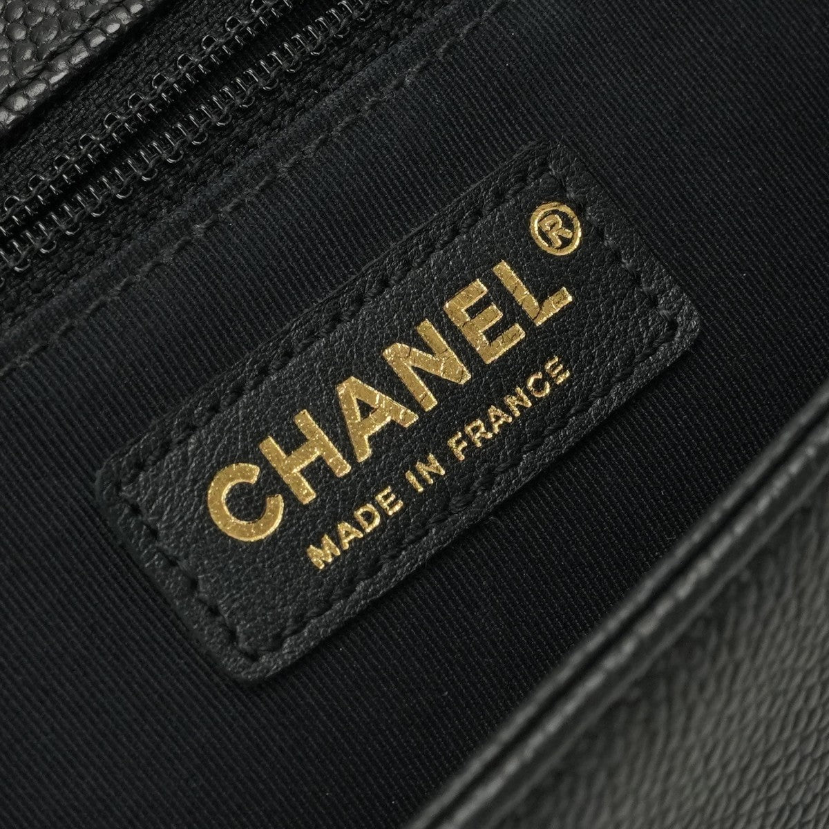 CHANEL CHANEL Boy chanel Bag Shoulder Bag Caviar Skin Black Gold Hardware Chain Shoulder Bag Double chain Coco mark