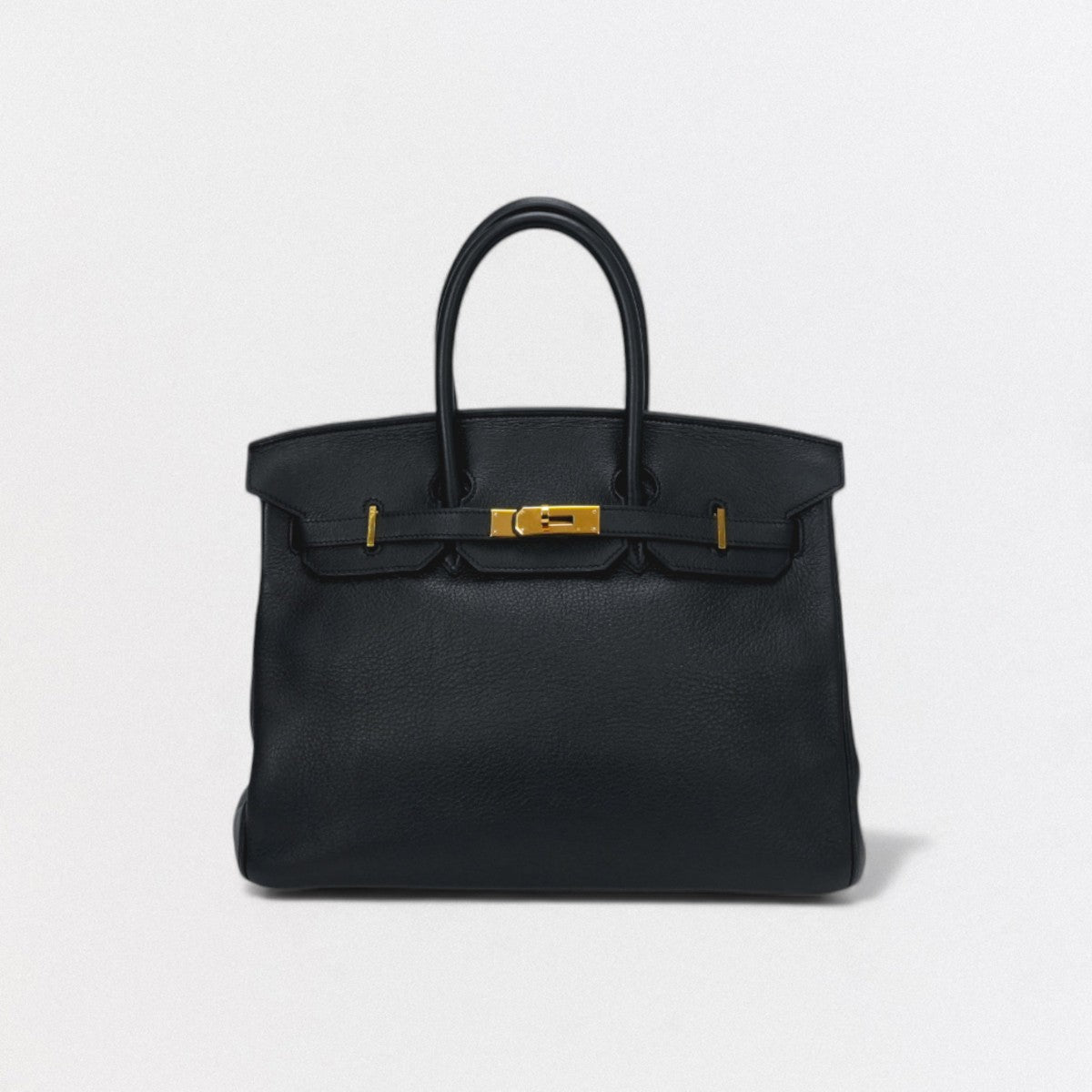 HERMES 헤르메스 Birkin 35 Birkin 35 백 토트백 토고 느와르 블랙 블랙 골드 하드웨어 핸드백