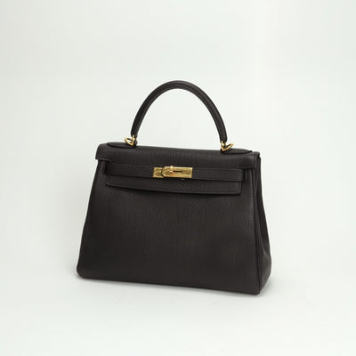 HERMES HERMES Kelly 28 Kelly 28 Bag Tote Bag Togo Havana Havane Brown Brown Gold Fittings
