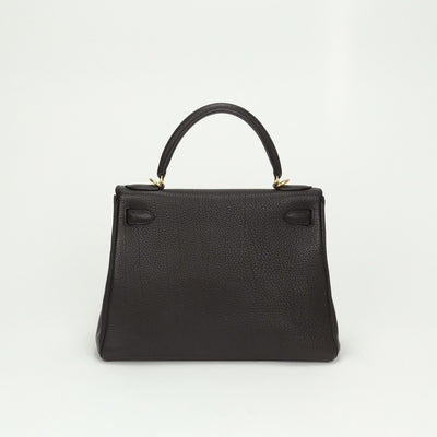 HERMES HERMES Kelly 28 Kelly 28 Bag Tote Bag Togo Havana Havane Brown Brown Gold Fittings