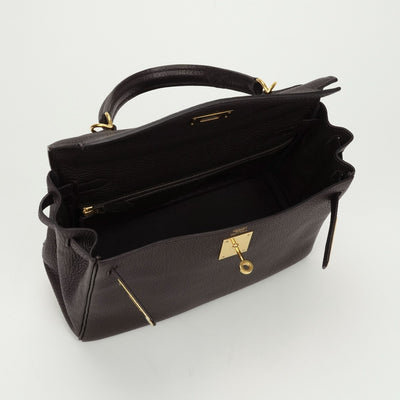HERMES HERMES Kelly 28 Kelly 28 Bag Tote Bag Togo Havana Havane Brown Brown Gold Fittings