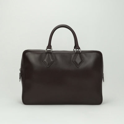 エルメス HERMES プリュム40 プリュム 40 バッグ ビジネスバッグ ブリーフケース エヴァーグレイン ブラウン brown 茶 シルバー金具
