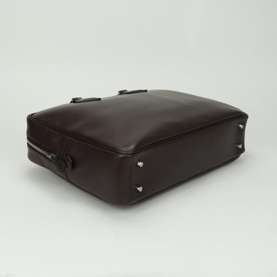 エルメス HERMES プリュム40 プリュム 40 バッグ ビジネスバッグ ブリーフケース エヴァーグレイン ブラウン brown 茶 シルバー金具