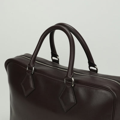 エルメス HERMES プリュム40 プリュム 40 バッグ ビジネスバッグ ブリーフケース エヴァーグレイン ブラウン brown 茶 シルバー金具