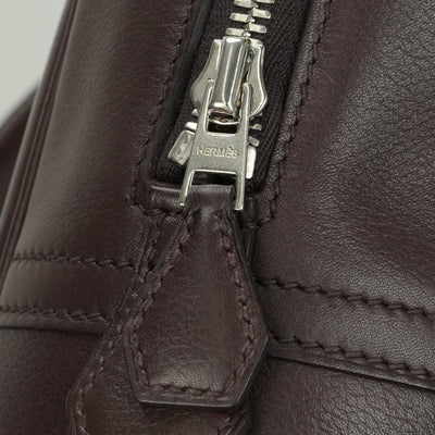 エルメス HERMES プリュム40 プリュム 40 バッグ ビジネスバッグ ブリーフケース エヴァーグレイン ブラウン brown 茶 シルバー金具