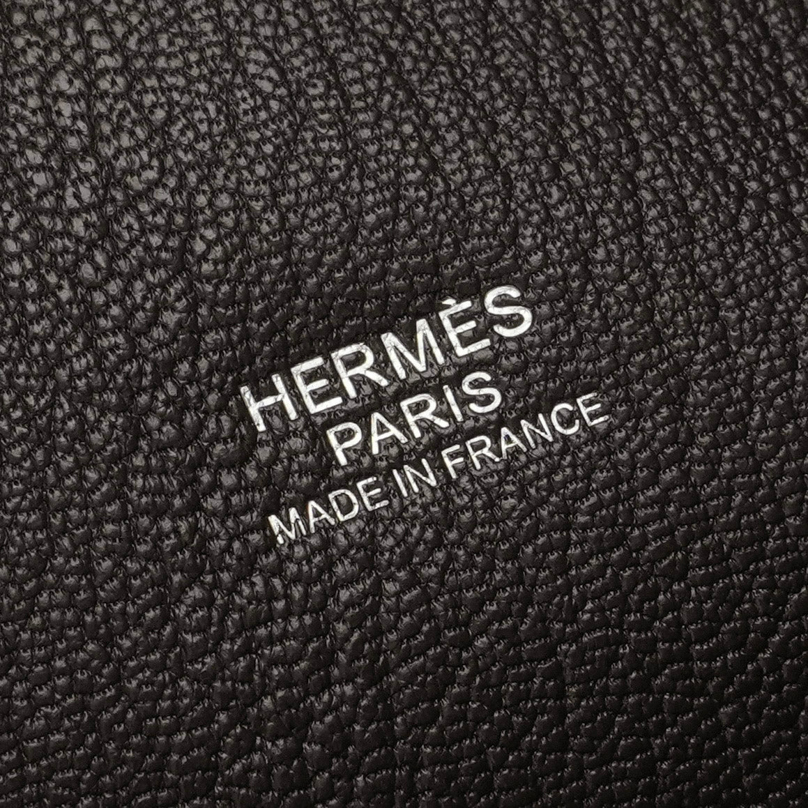 エルメス HERMES プリュム40 プリュム 40 バッグ ビジネスバッグ ブリーフケース エヴァーグレイン ブラウン brown 茶 シルバー金具