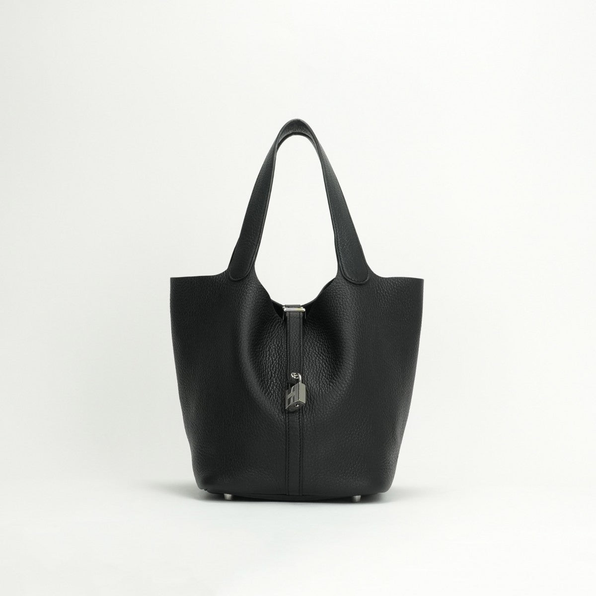 エルメス HERMES ピコタンロックMM ピコタンロック MM ピコタンロック22 バッグ トートバッグ トリヨンクレマンス ノワール noir ブラック Black 黒 シルバー金具