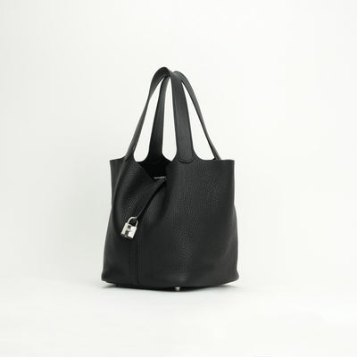 エルメス HERMES ピコタンロックMM ピコタンロック MM ピコタンロック22 バッグ トートバッグ トリヨンクレマンス ノワール noir ブラック Black 黒 シルバー金具