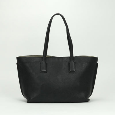 LOEWE Loewe t 구매자 가방 토트 백 가죽 검은 검은 색