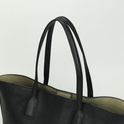 LOEWE Loewe t 구매자 가방 토트 백 가죽 검은 검은 색