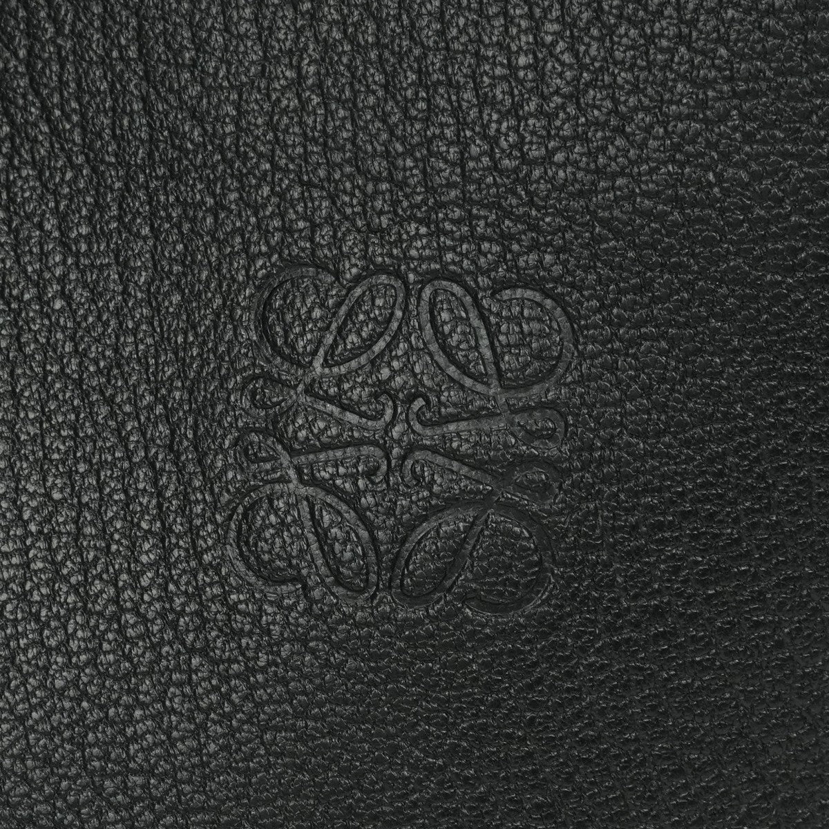 LOEWE Loewe t 구매자 가방 토트 백 가죽 검은 검은 색