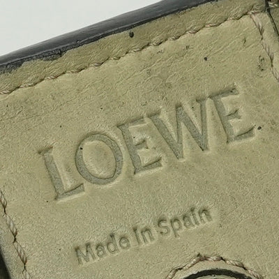LOEWE Loewe t 구매자 가방 토트 백 가죽 검은 검은 색