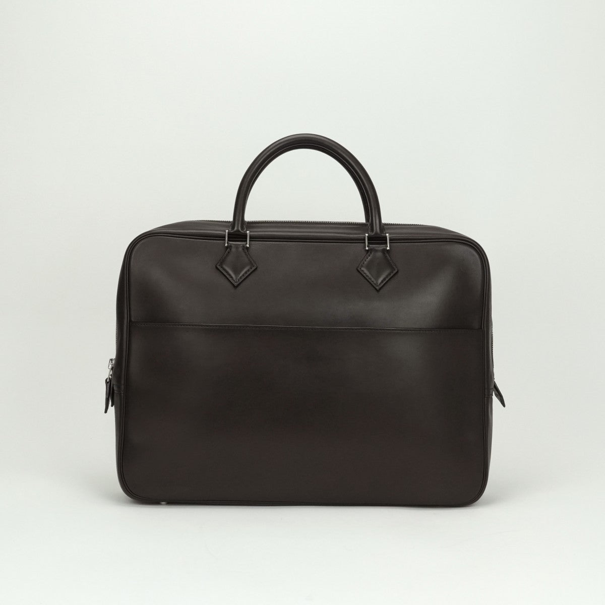 エルメス HERMES プリュムドッグ38 プリュムドッグ 38 バッグ ビジネスバッグ ブリーフケース ボックスカーフ ブラウン brown 茶 シルバー金具