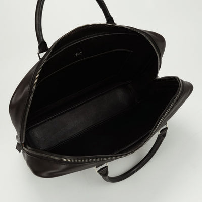 エルメス HERMES プリュムドッグ38 プリュムドッグ 38 バッグ ビジネスバッグ ブリーフケース ボックスカーフ ブラウン brown 茶 シルバー金具