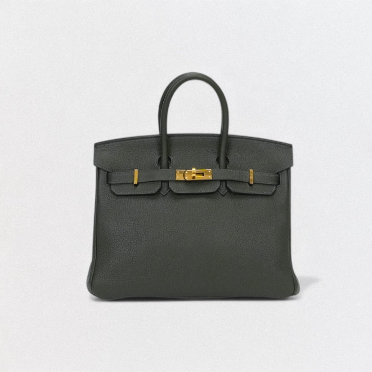 エルメス HERMES バーキン25 バーキン 25 バッグ トートバッグ トゴ ヴェールマキ Vertmaquis ダークグリーン Green 緑 ゴールド金具 ハンドバッグ