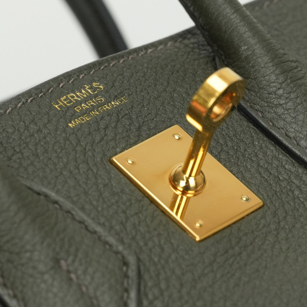 エルメス HERMES バーキン25 バーキン 25 バッグ トートバッグ トゴ ヴェールマキ Vertmaquis ダークグリーン Green 緑 ゴールド金具 ハンドバッグ