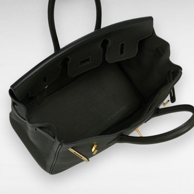 エルメス HERMES バーキン25 バーキン 25 バッグ トートバッグ トゴ ヴェールマキ Vertmaquis ダークグリーン Green 緑 ゴールド金具 ハンドバッグ