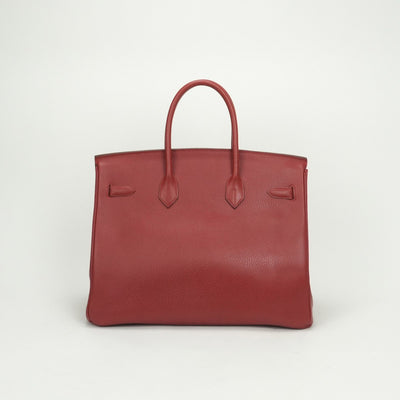 エルメス HERMES バーキン35 バーキン 35 バッグ トートバッグ アルデンヌ ルージュヴィフ　Rouge Vif レッド Red 赤 ゴールド金具 ハンドバッグ