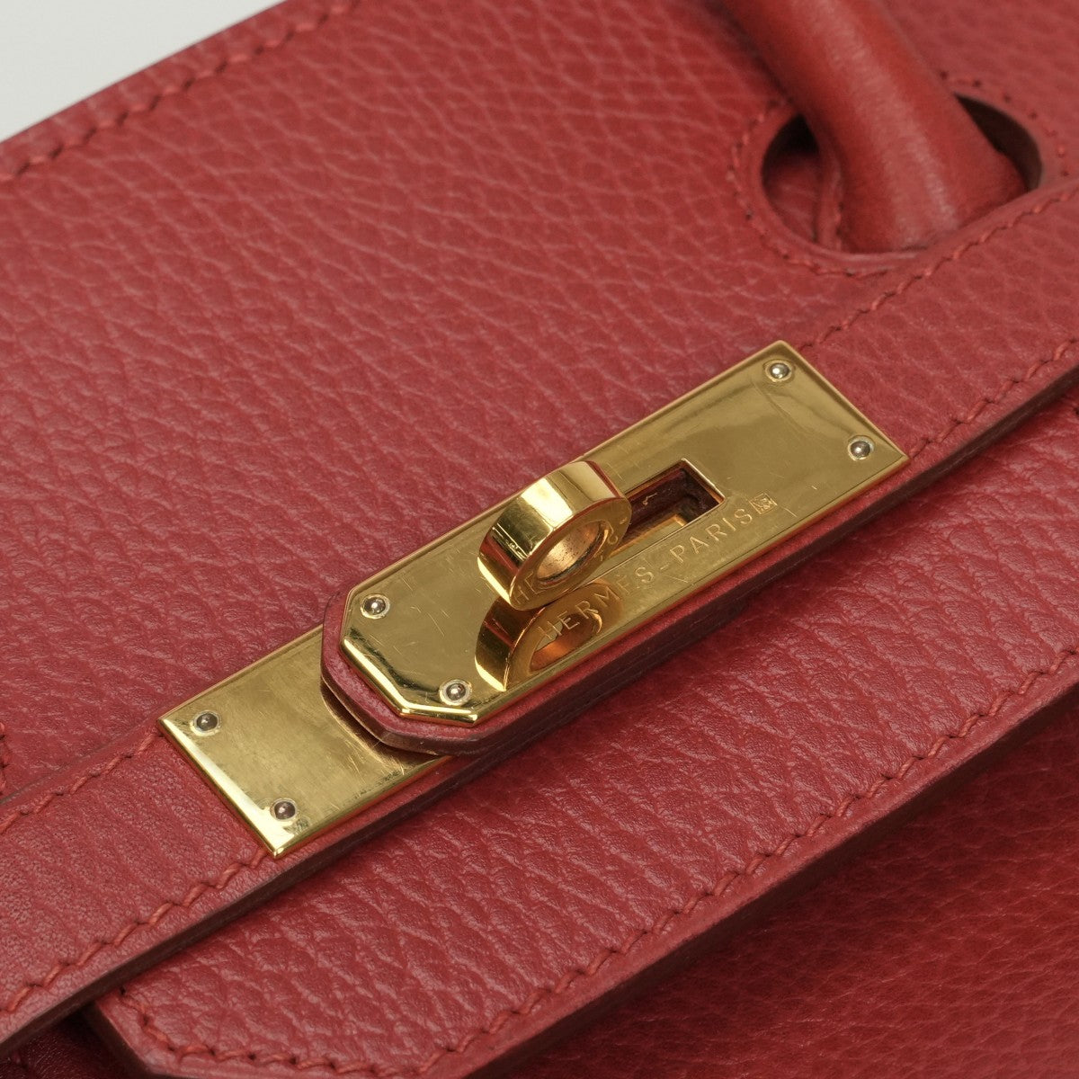 エルメス HERMES バーキン35 バーキン 35 バッグ トートバッグ アルデンヌ ルージュヴィフ　Rouge Vif レッド Red 赤 ゴールド金具 ハンドバッグ