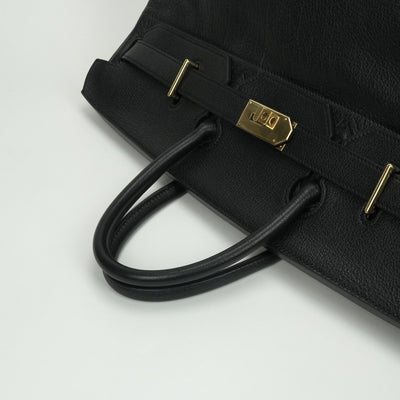 エルメス HERMES オータクロア50 オータクロア 50 バッグ トートバッグ アルデンヌ ノワール Noir ブラック Black 黒 ゴールド金具 ハンドバッグ