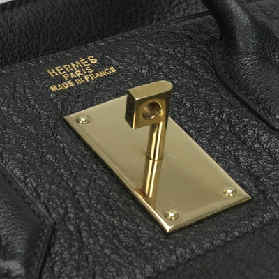 エルメス HERMES オータクロア50 オータクロア 50 バッグ トートバッグ アルデンヌ ノワール Noir ブラック Black 黒 ゴールド金具 ハンドバッグ