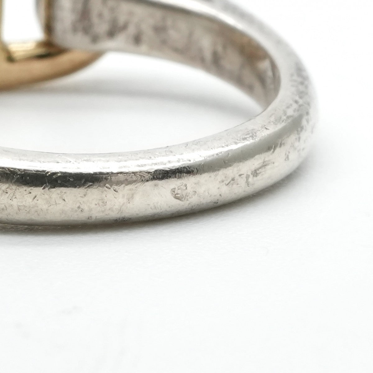 HERMES HERMES Chaine d'Ancre Ring 750/925 Silver Gold Anchene Chene