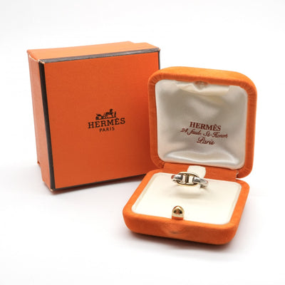 HERMES HERMES Chaine d'Ancre Ring 750/925 Silver Gold Anchene Chene