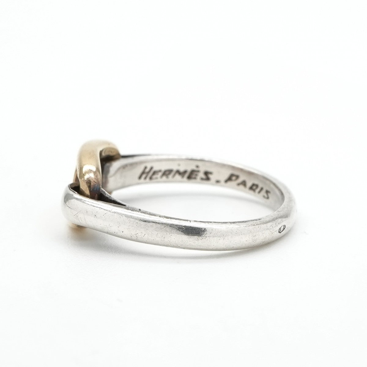 HERMES HERMES Chaine d'Ancre Ring 750/925 Silver Gold Anchene Chene