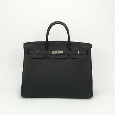 HERMES HERMES Birkin 40 Birkin 40 Tote bag togo noir noir black black silver hardware