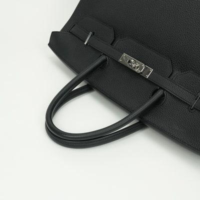 HERMES HERMES Birkin 40 Birkin 40 Tote bag togo noir noir black black silver hardware