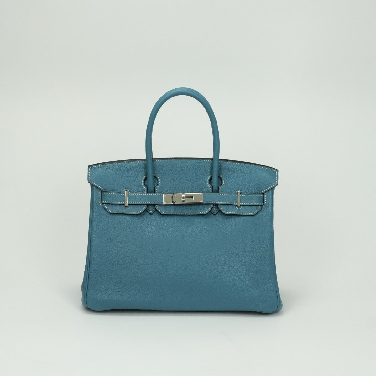 エルメス HERMES バーキン30 バーキン 30 バッグ トートバッグ トゴ ブルージーン Bluejean ブルー Blue 青 シルバー金具 ハンドバッグ