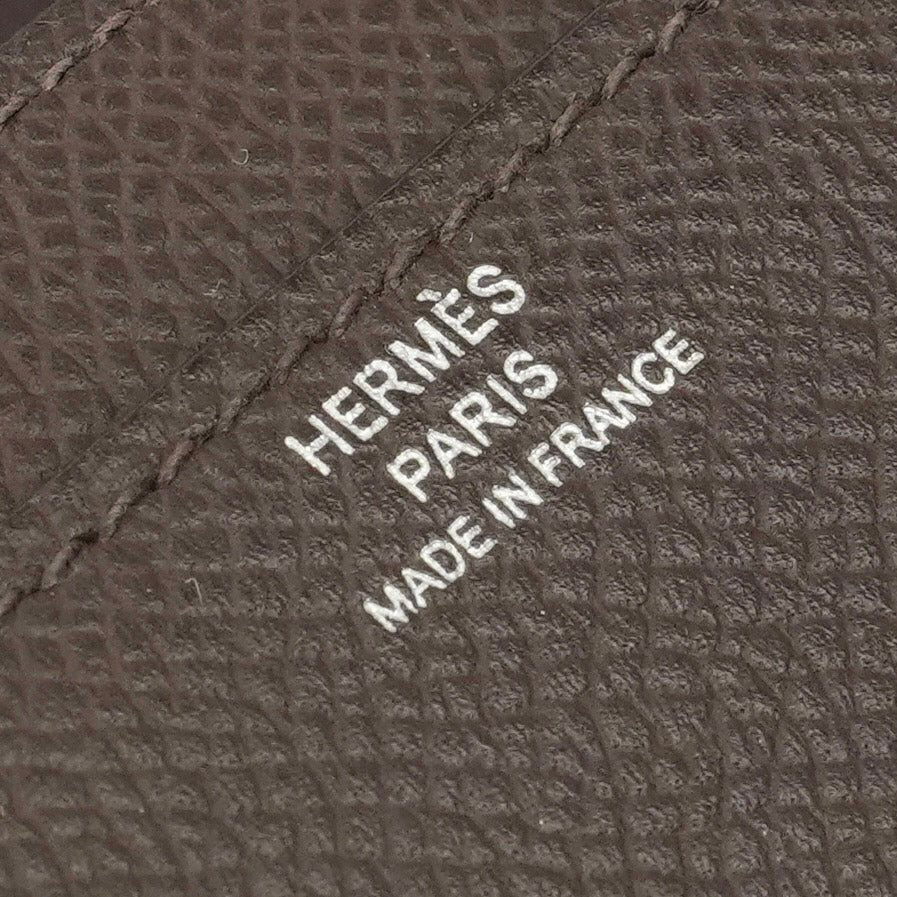 エルメス HERMES コンスタンスロングトゥーゴー コンスタンスロング トゥーゴー 財布 長財布 ロングウォレット エプソン カフェ ブラウン 茶 シルバー金具 ヴォーエプソン