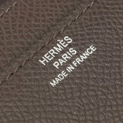 エルメス HERMES コンスタンスロングトゥーゴー コンスタンスロング トゥーゴー 財布 長財布 ロングウォレット エプソン カフェ ブラウン 茶 シルバー金具 ヴォーエプソン