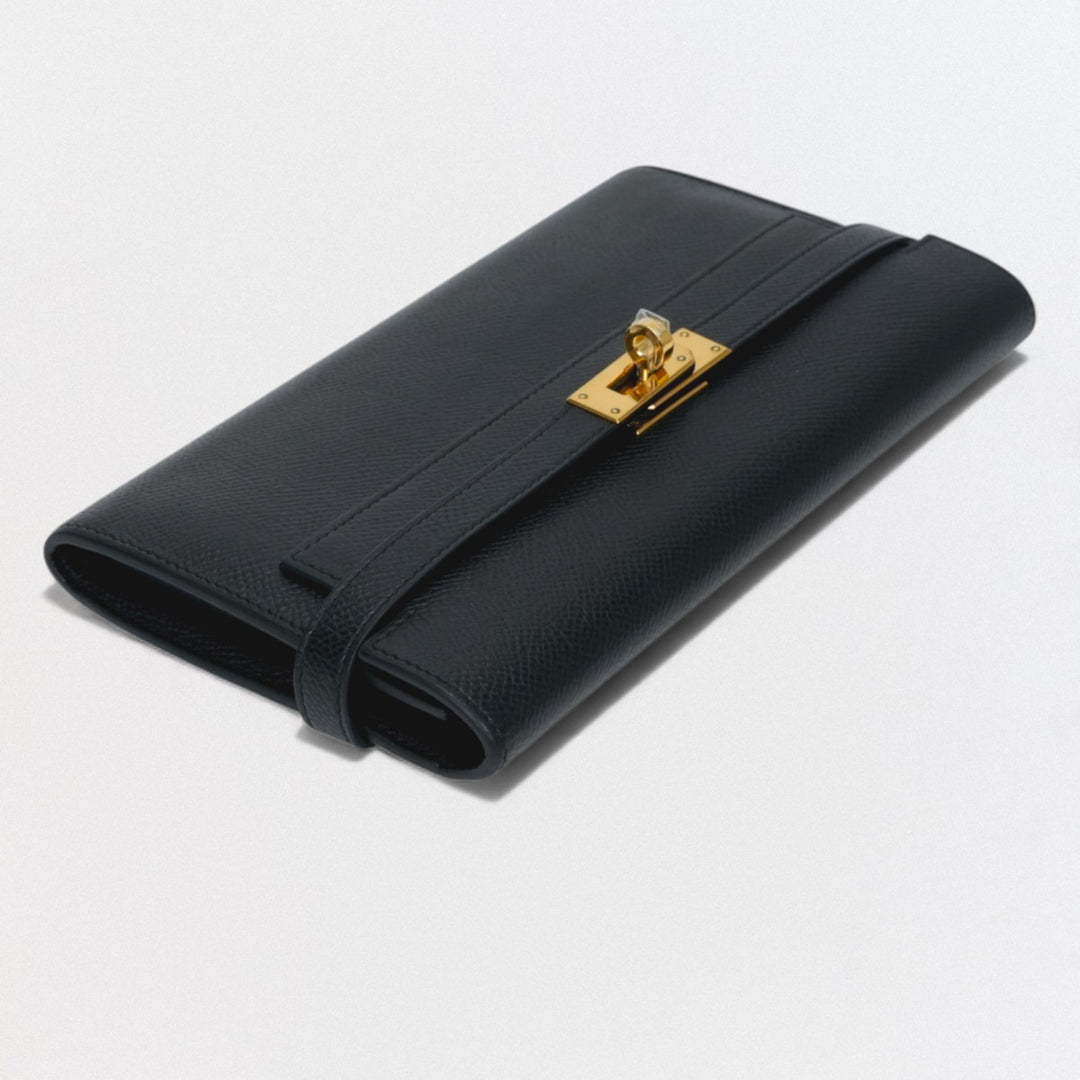 エルメス　HERMES ケリーウォレット エルメス(Hermes) ケリーウォレット レディース エプソン 長財布（二