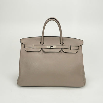 エルメス HERMES バーキン40 バーキン 40 バッグ トートバッグ トゴ トゥルティエールグレー Gristourterelle グレー シルバー金具