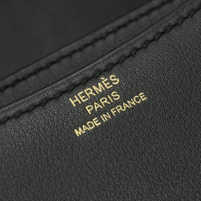 HERMES HERMES Constance 3 mini 18 Constance 3 Mini 18 Constance Mini Constance 18 Bag Shoulder Bag Swift Noir Noir Black Black Gold Hardware Vo Swift Shoulder Bag H Buckle