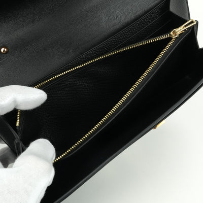 エルメス HERMES コンスタンスロングトゥーゴー コンスタンスロング トゥーゴー 財布 長財布 ロングウォレット エプソン ノワール noir ブラック Black 黒 ローズゴールド金具 ヴォーエプソン PG金具 ピンクゴールド金具