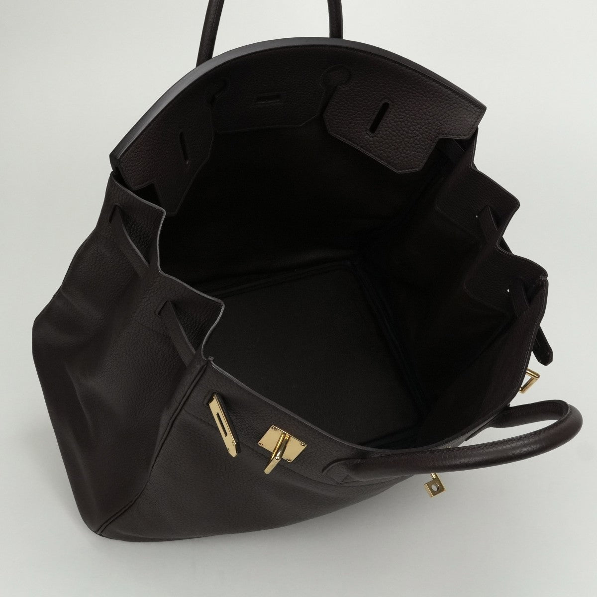 エルメス HERMES オータクロア45 オータクロア 45 バッグ トートバッグ フィヨルド ハバナ Havane ブラウン brown 茶 ゴールド金具 ハンドバッグ