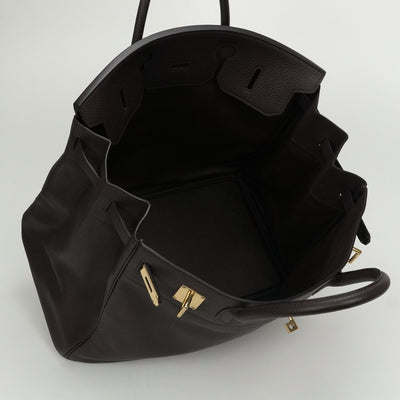 エルメス HERMES オータクロア45 オータクロア 45 バッグ トートバッグ フィヨルド ハバナ Havane ブラウン brown 茶 ゴールド金具 ハンドバッグ