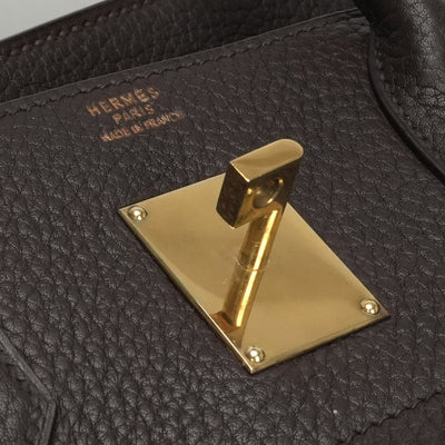 エルメス HERMES オータクロア45 オータクロア 45 バッグ トートバッグ フィヨルド ハバナ Havane ブラウン brown 茶 ゴールド金具 ハンドバッグ